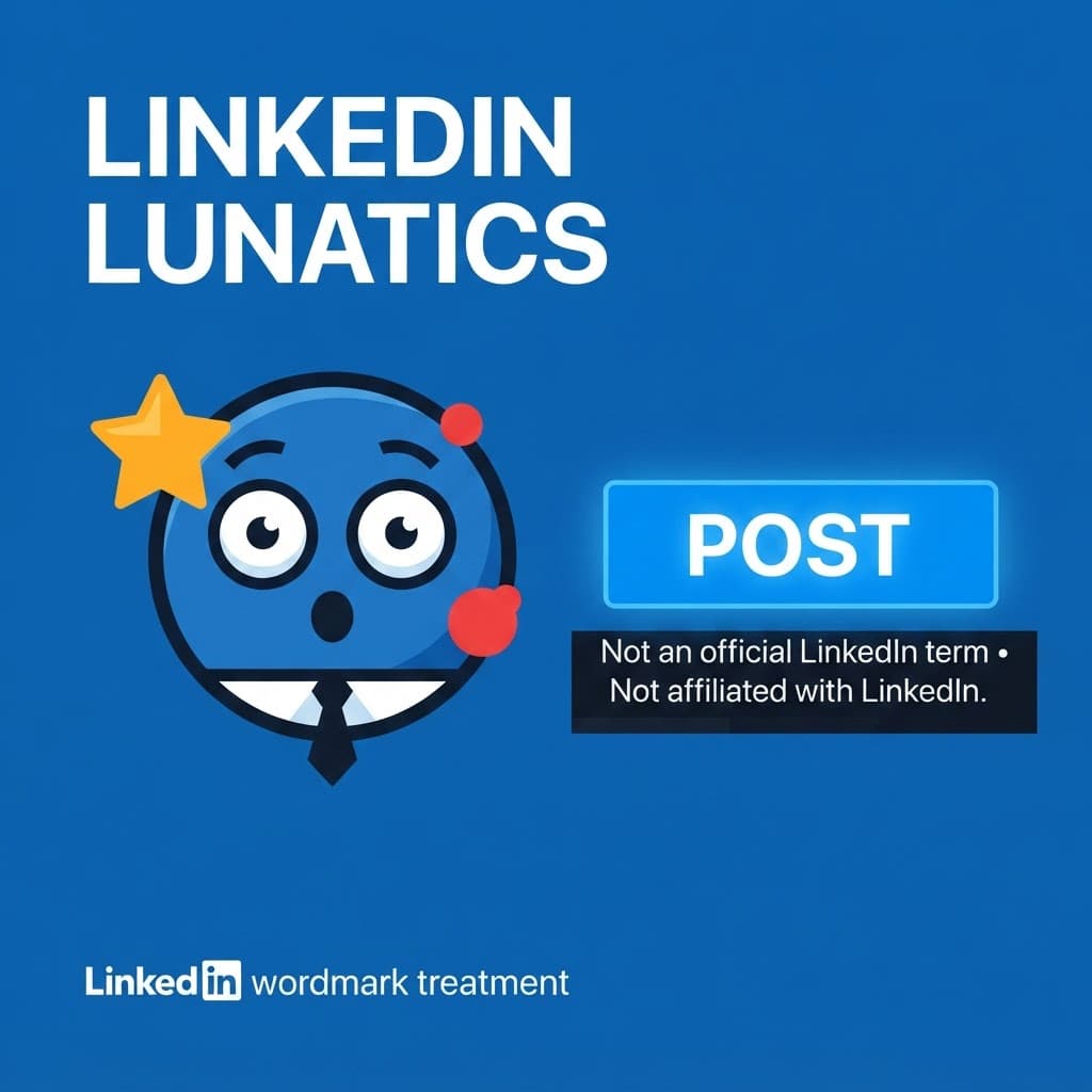 LinkedIn Lunatics: The Internet’s Corporate Cringe Detector, slide 1