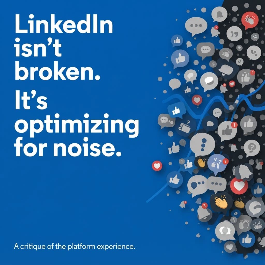 Why LinkedIn Sucks: When Professional Networking Becomes Noise, slide 1