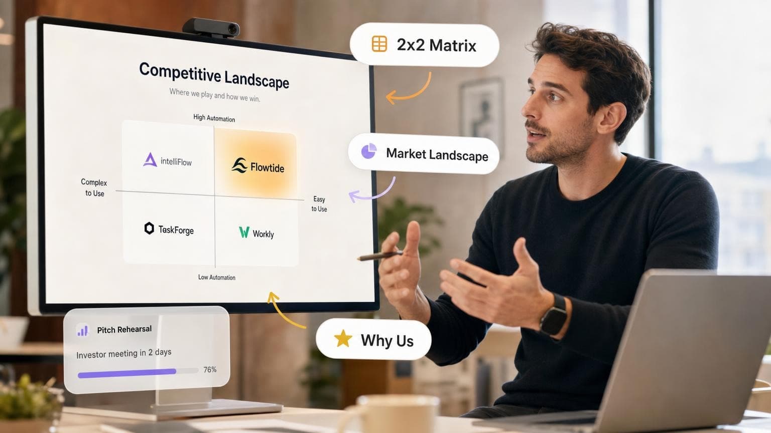 How to Build a Competition Slide for Your Pitch Deck (2026)