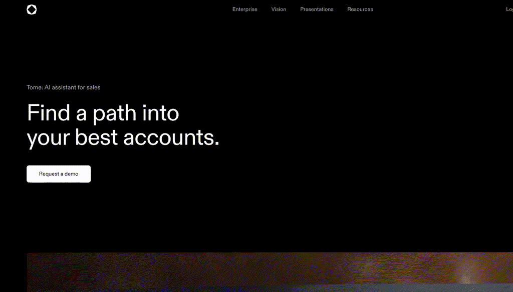 Tome homepage showing the product pivot after Tome AI presentation app shutdown