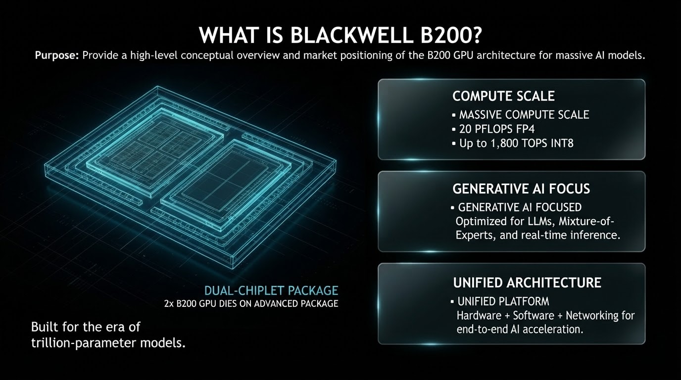 Blackwell B200 Architecture, What is B200?