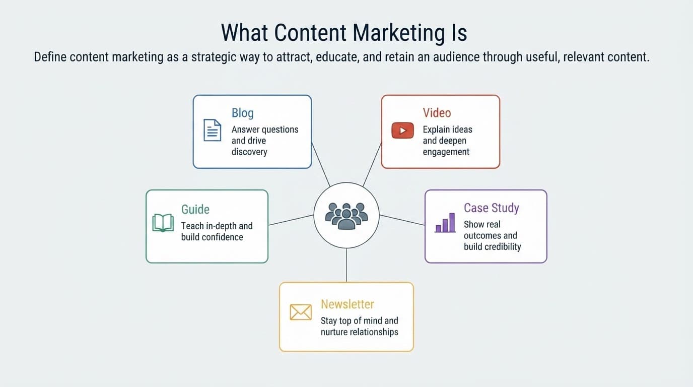 GenPPT slide with content marketing ROI statistics