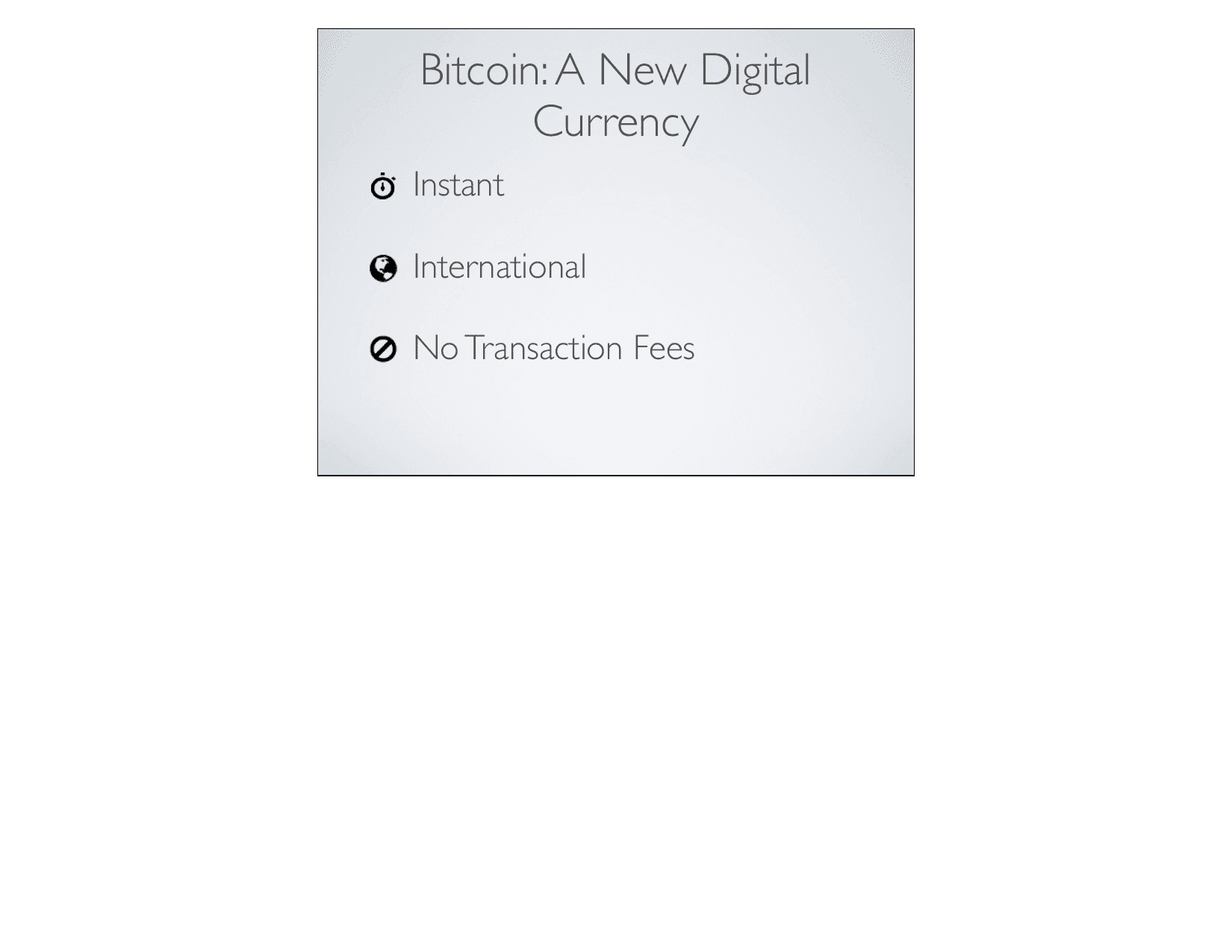 Coinbase pitch deck, What is Bitcoin