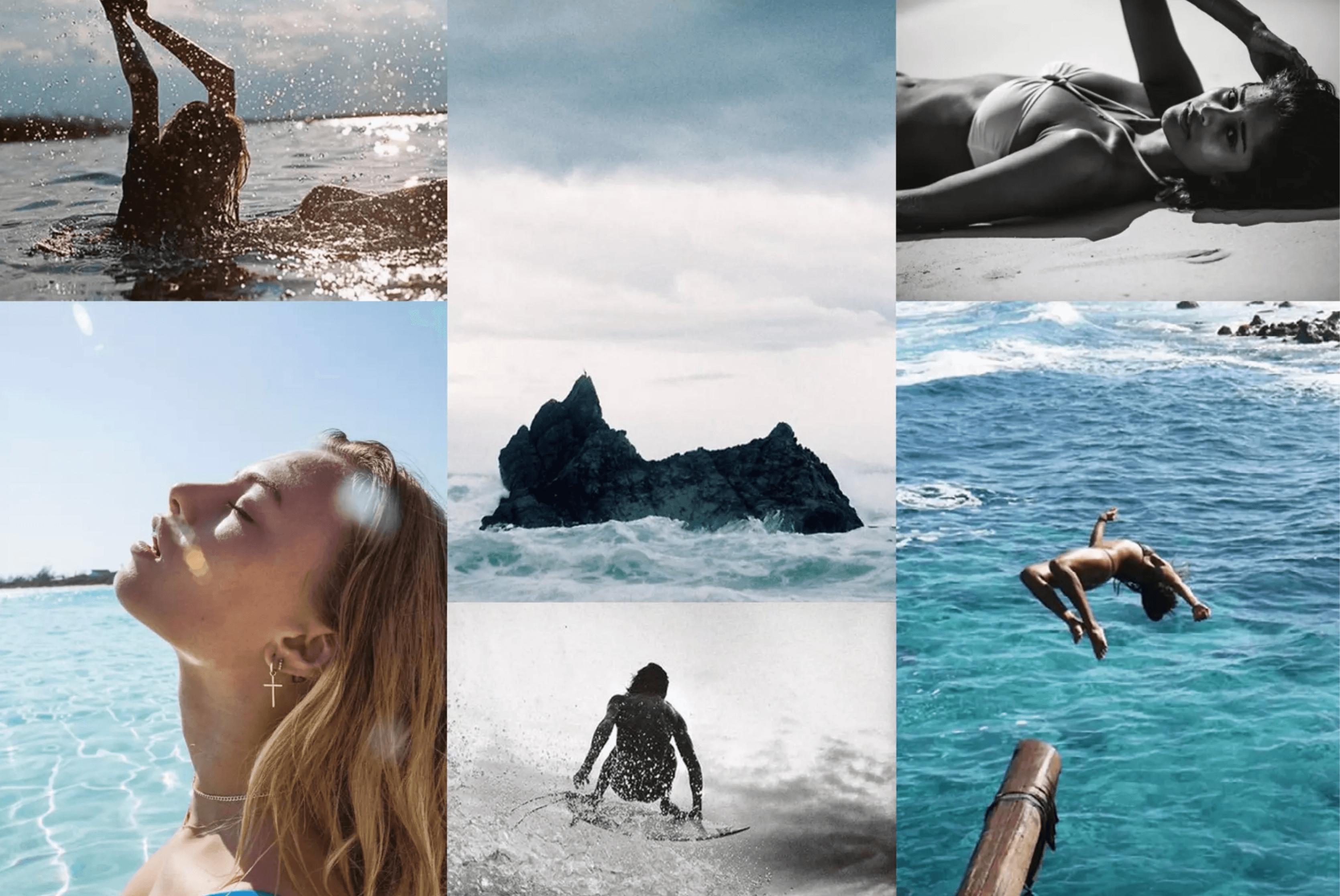 Fyre Festival pitch deck, Island lifestyle collage