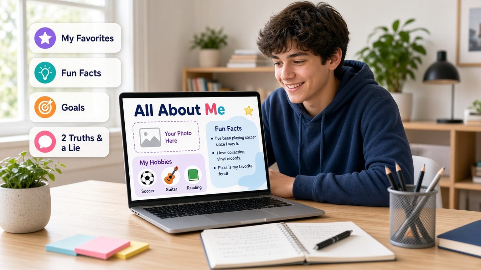 All About Me Presentation Ideas: 60 Slide Ideas, Outline and Examples (2026)
