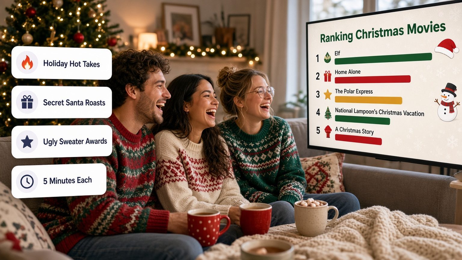 75 Christmas PowerPoint Night Ideas for Friends, Family and Work (2026)