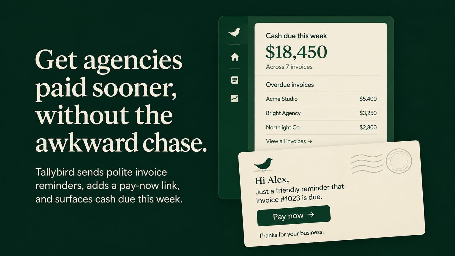 Seed pitch deck for a B2B SaaS startup: Cover