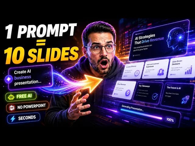 Youtube video I Stopped Making Slides by Hand: 3 Free AI Tools Tested