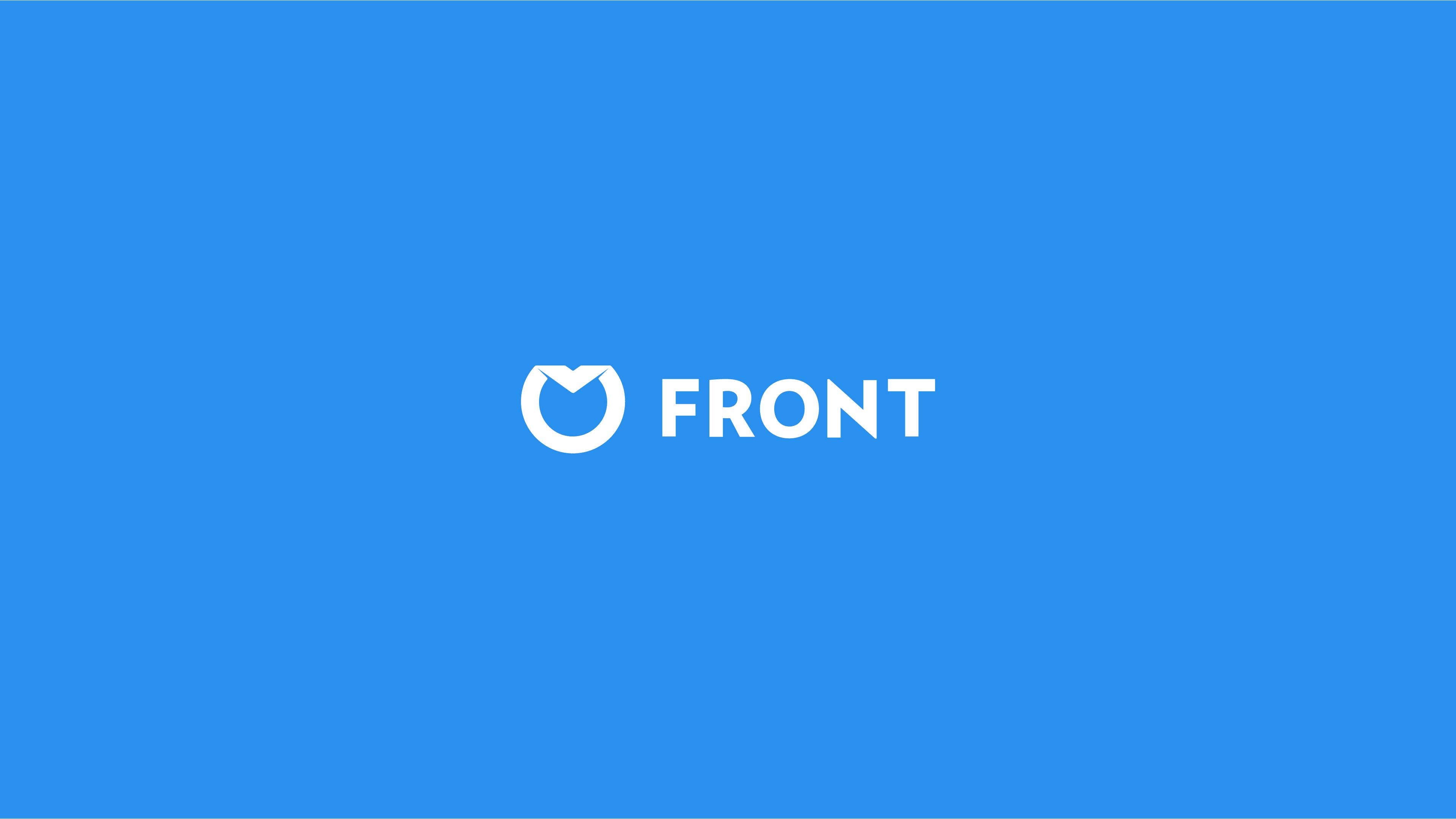 Front Series A Pitch Deck (2016), Cover