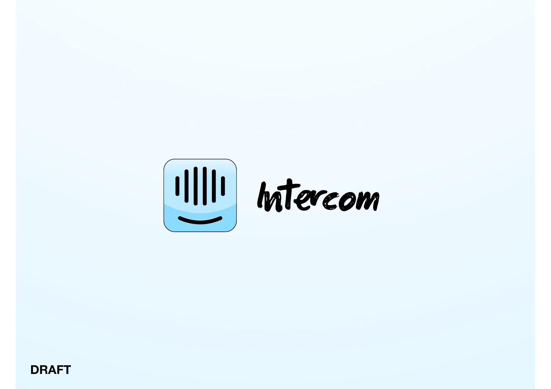 Intercom Pitch Deck (2011), Cover
